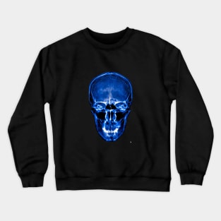 Skull coloured blue skull X-ray , Crewneck Sweatshirt